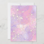 Princess 1. Geburtstag Party Königliche Burg Einladung (Rückseite)