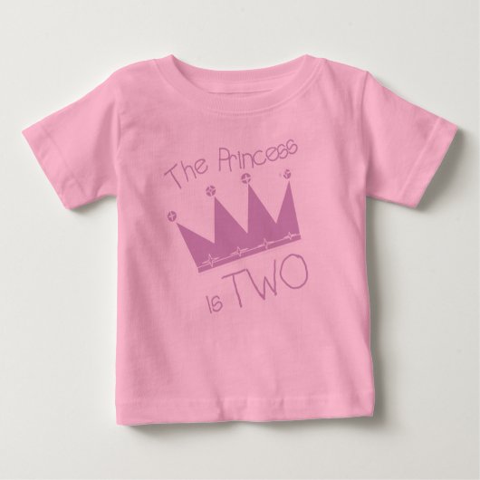 Princess 2. Geburtstag Baby T-shirt (Vorderseite)