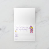 Princess 2. Geburtstag Einladungen (Innenseite)