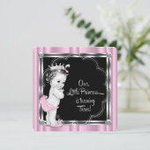 Princess 3. Geburtstag Party Einladung (Stehend Vorderseite)