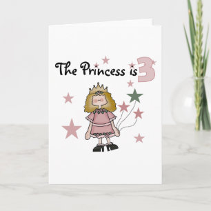 Princess 3. Geburtstagsgeschenke Karte