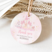 Princess 4. Geburtstag Party Runde Geschenkanhänger