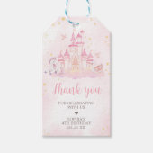 Princess 4. Geburtstags-Gastgeschenk Geschenkanhänger (Vorderseite)