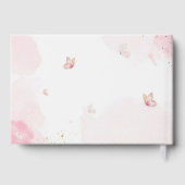 Princess 4th Pink Castle Unicorn Birthday Party Gästebuch (Rückseite)