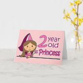 Princess Age 2 Karte (Gelbe Blume)