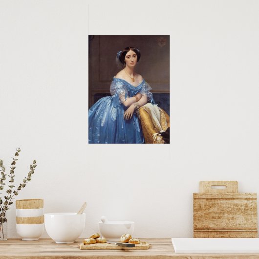 'Princess Albert de Broglie' Poster (Küche)