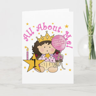 Princess All About Me 1. Geburtstagsgeschirr Karte
