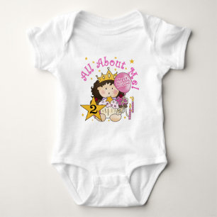 Princess All About Me 2. Geburtstag Baby Strampler