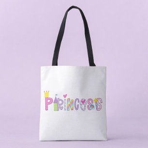 Princess Alphabet Bright farbenfroh Tasche