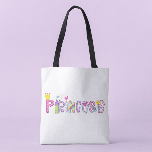 Princess Alphabet Bright farbenfroh Tasche