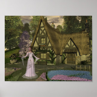 Princess an der Hütte Print Poster