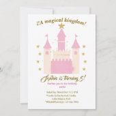 Princess and Castle Birthday Invitation | "Childre Einladung (Vorderseite)