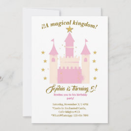 Princess and Castle Birthday Invitation | "Childre Einladung