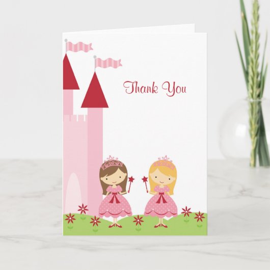 Princess and Pirate Note Card Dankeskarte (Vorderseite)
