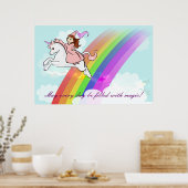 Princess and Unicorn Poster (Küche)
