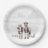 Princess Animals Geburtstagsparty Pappteller (Vorderseite)