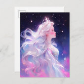 Princess Anime Girl aus Stars Postkarte (Vorne/Hinten)