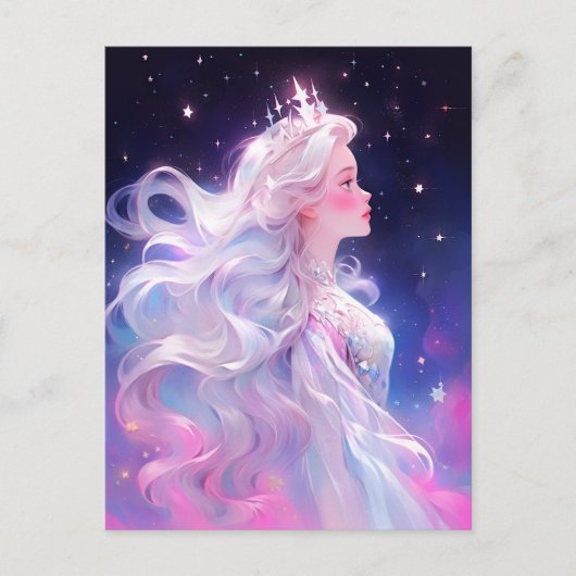 Princess Anime Girl aus Stars Postkarte (Vorderseite)