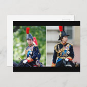 Princess Anne als Oberst des Regiments, Blues & Ro Postkarte (Vorne/Hinten)