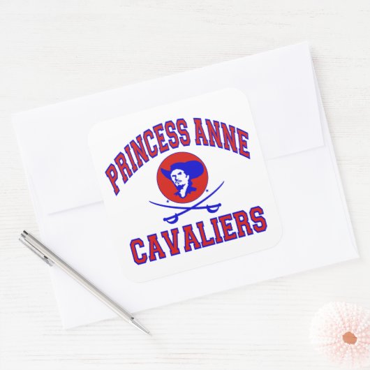 Princess Anne Cavaliers Quadratischer Aufkleber (Umschlag)