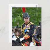 Princess Anne Gold Stick in Wart @ Coronation Postkarte (Vorne/Hinten)