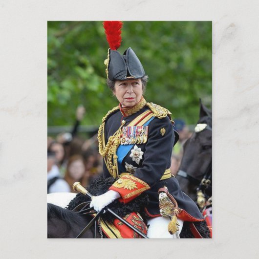 Princess Anne Gold Stick in Wart @ Coronation Postkarte (Vorderseite)