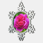 Princess Anne Rose #1 Schneeflocken Zinn-Ornament (Rechts)