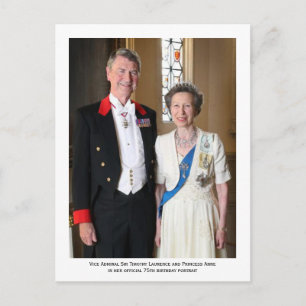 Princess Anne's offizielles 75. Geburtstagsportrai Postkarte