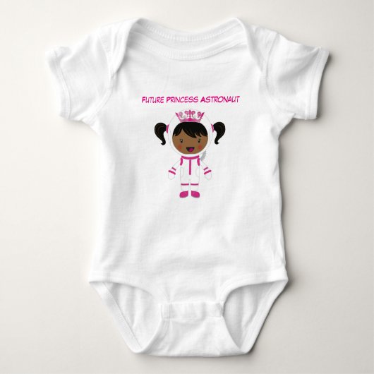 Princess Astronaut Baby Bodysuit Baby Strampler (Vorderseite)
