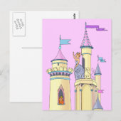Princess at Fairy Tale Burg - Postkarte (Vorne/Hinten)