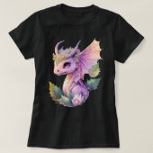 Princess Baby Dragon mit Hörnern Grafik T-Shirt (Design vorne)