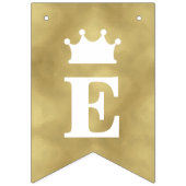 Princess Baby Duschbanner, Rosa, Imitate Gold Wimpelkette (Zweite Fahne)