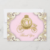 Princess Baby Dusche Danke Karten (Vorderseite)