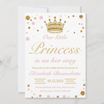 Princess Baby Dusche ein Mädchen