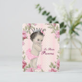 Princess Baby Dusche Einladung (Stehend Vorderseite)