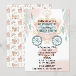 Princess Baby Dusche Einladung