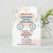 Princess Baby Dusche Einladung (Stehend Vorderseite)