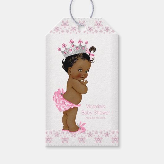 Princess Baby Dusche Geschenkanhänger (Vorderseite)