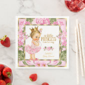 Princess Baby Dusche Pink Gold Rose Blondine Serviette (Beispiel)