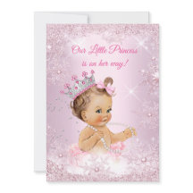 Princess Baby Dusche Pink Snowflake Winter