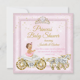 Princess Baby Dusche Tiara Pink Carriage Einladung