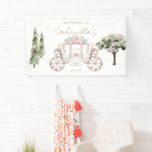 Princess Baby Dusche Weiß Empfang Banner (Insitu)