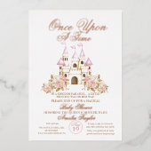 Princess Baby Girl Dusche Folieneinladung (Vorderseite)