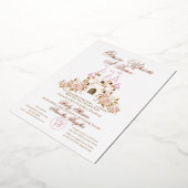 Princess Baby Girl Dusche Folieneinladung (Gedreht)