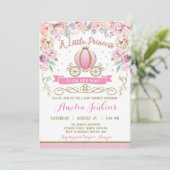 Princess Baby Shower Einladung (Stehend Vorderseite)