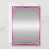 Princess Baby Shower Einladung (Rückseite)