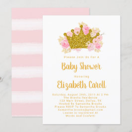 Princess Baby Shower Einladung, Baby Girl Dusche Einladung