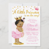 Princess Baby Shower Einladung, kleine Prinzessin Einladung (Vorderseite)