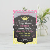 Princess Baby Shower Einladungen (Stehend Vorderseite)