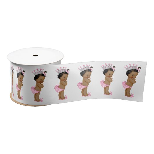 Princess Baby Shower Ethnic Princess Baby Girl Satinband (Spule)